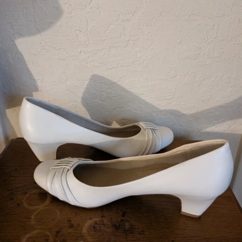 White high heels